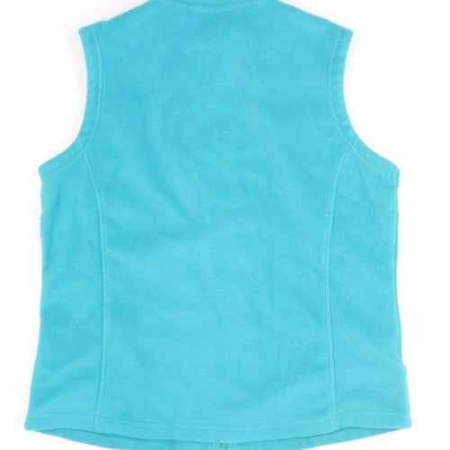 M&Co Women's Blue Fleece Waistcoat Size 10