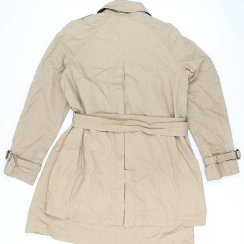 All Saints Women's Beige Trench Coat, Size 14, Belted