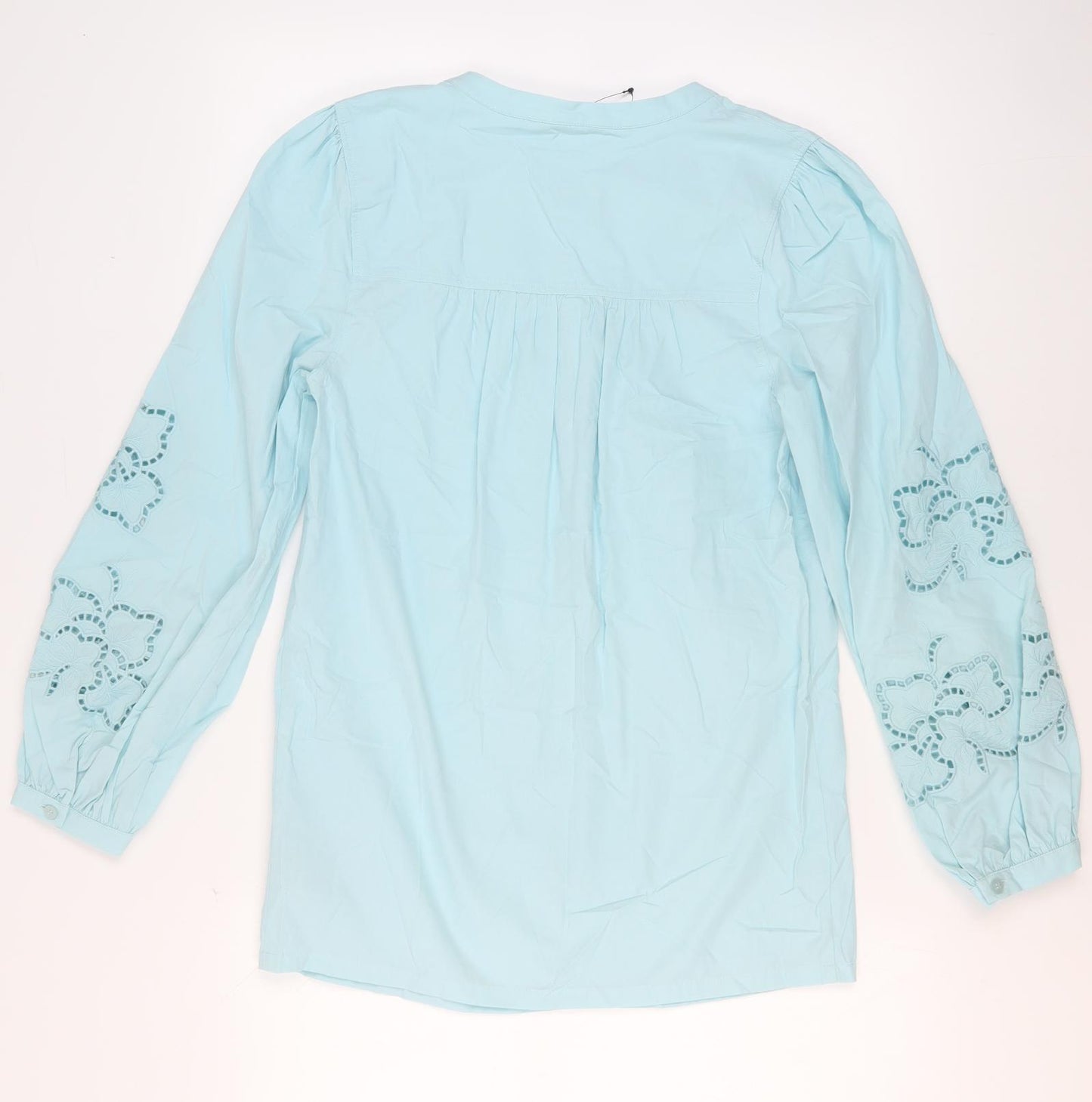 Marks and Spencer Women's Blue Cotton Blouse Size 6