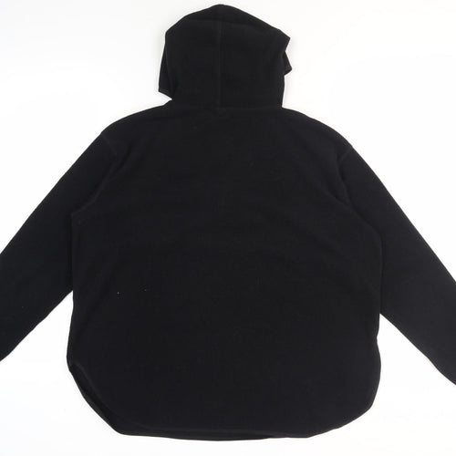 H&M Unisex Black Pullover Hoodie, Size L, Polyester