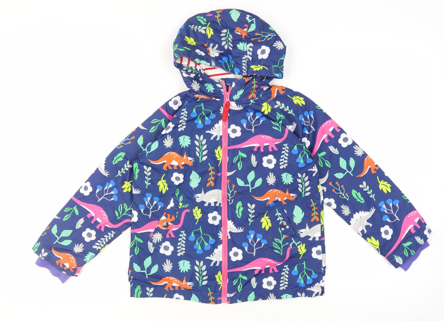 Meanbear Girls Multicoloured Dinosaur Rain Coat 7-8 Years