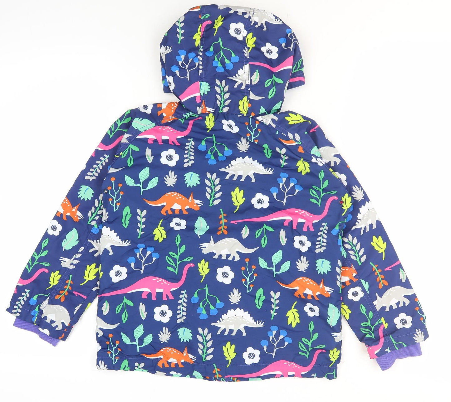 Meanbear Girls Multicoloured Dinosaur Rain Coat 7-8 Years