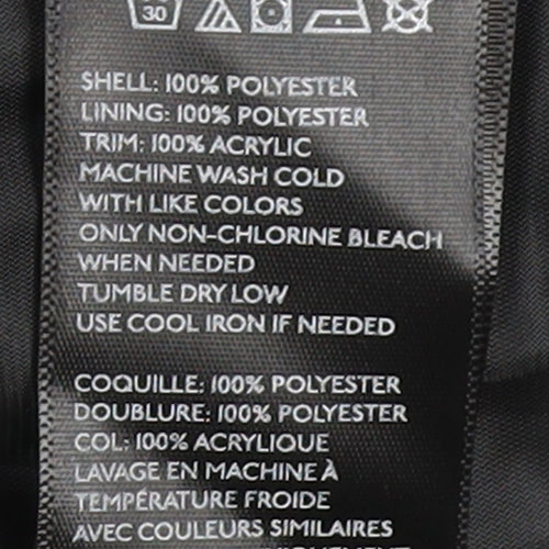 Sparkle & Fade Women's Black Bomber Jacket S