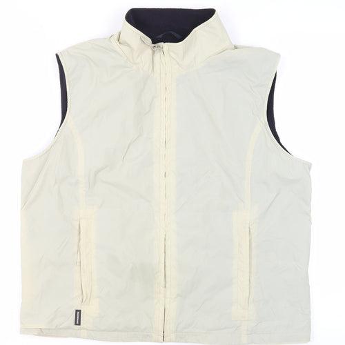 Dannimac Beige Unisex Waistcoat L Zip Casual