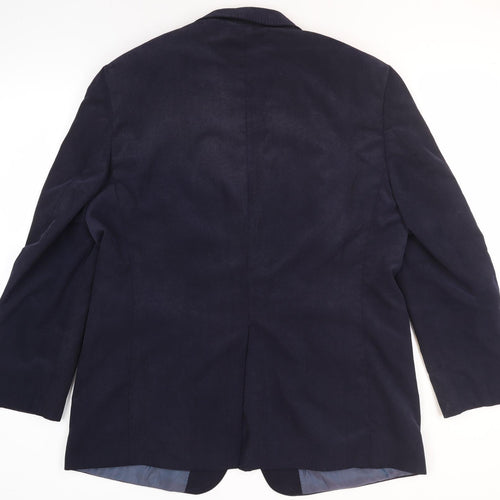 Marks and Spencer Men's Blue Blazer - Size M, Button Accent