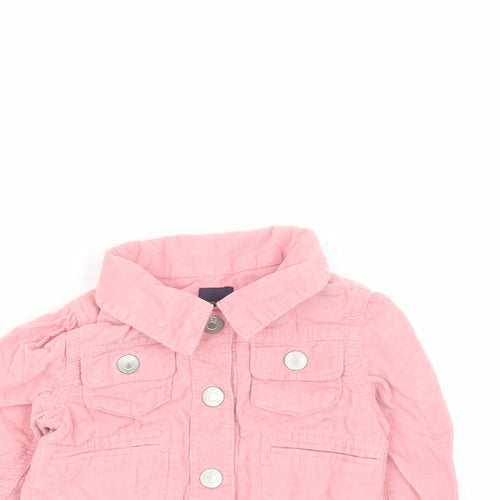 Gap Girls Pink Jacket Size 6-9 Months Snap - Size 6-12 Months