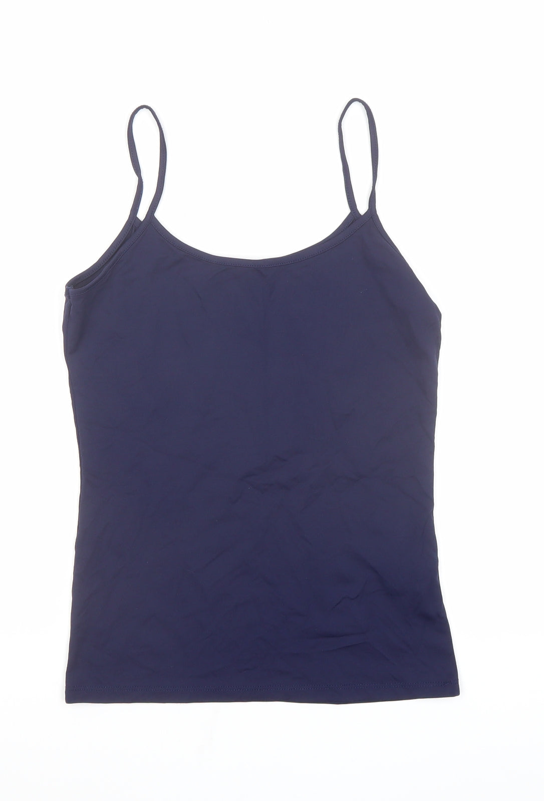 Zara Womens Blue Polyamide Camisole Tank Size S Round Neck