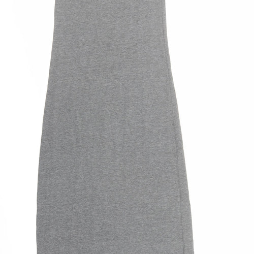 VERO MODA Womens Grey Polyester Tank Dress Size XS Round Neck Pullover