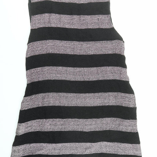 Masai Womens Black Colourblock Cotton Basic Tank Size M Round Neck