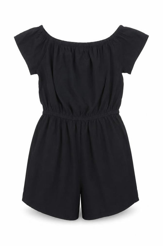 New Look Girls Black Polyester Jumpsuit One-Piece Size 9 Years Pullover