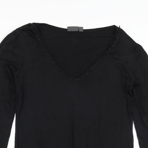 Mexx Womens Beige Viscose Basic Blouse Size XL V-Neck