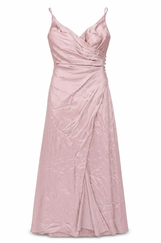 Galina Signature Womens Pink Polyester Maxi Size 4 Sweetheart Zip