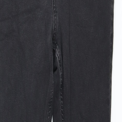 ASOS Womens Grey Cotton Skinny Jeans Size 32 in L30 in Regular Button