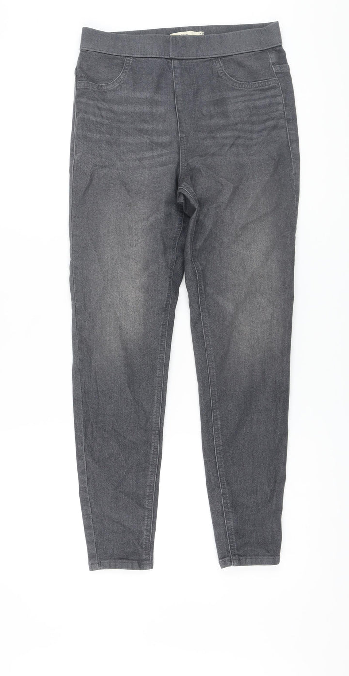 Marks and Spencer Womens Green Cotton Jegging Jeans Size 8 L26 in Regular