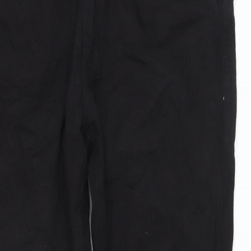 Marks and Spencer Mens Black Cotton Straight Jeans Size 38 in L31 in Slim Button