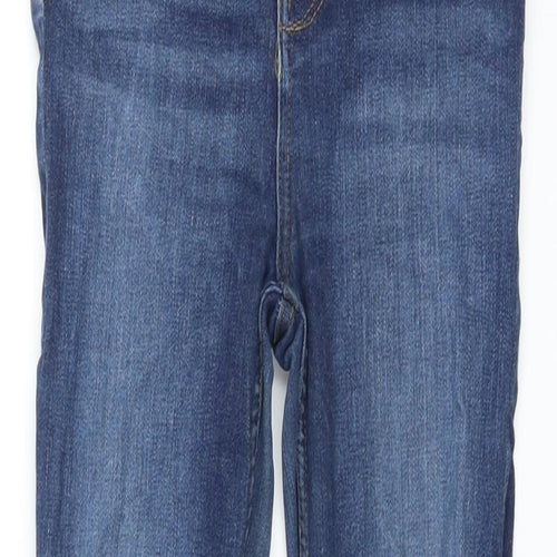 River Island Womens Blue Cotton Skinny Jeans Size 8 L25 in Regular Button