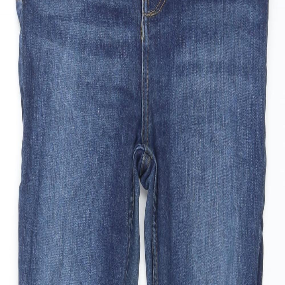 River Island Womens Blue Cotton Skinny Jeans Size 8 L25 in Regular Button