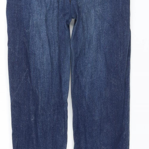 River Island Womens Blue Cotton Skinny Jeans Size 8 L25 in Regular Button