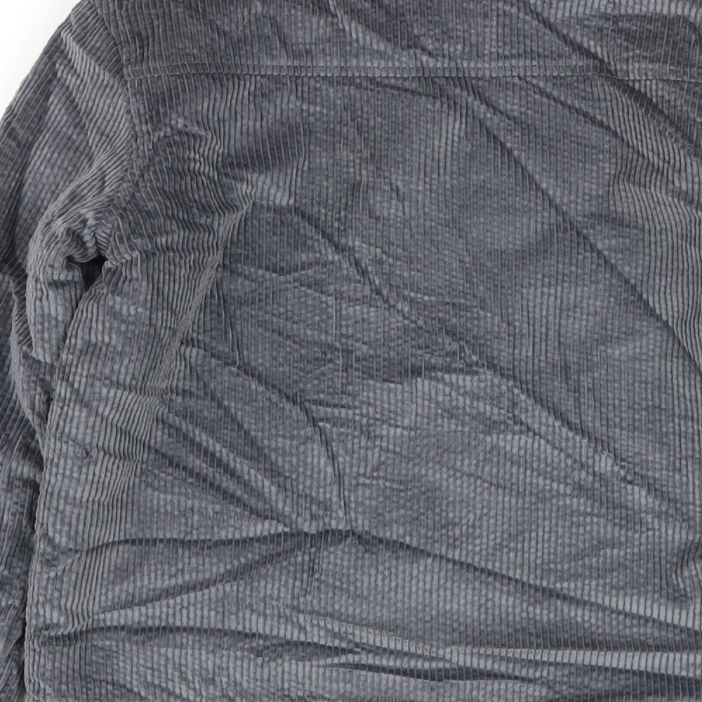 Marks and Spencer Boys Grey Jacket Size 12-13 Years Snap
