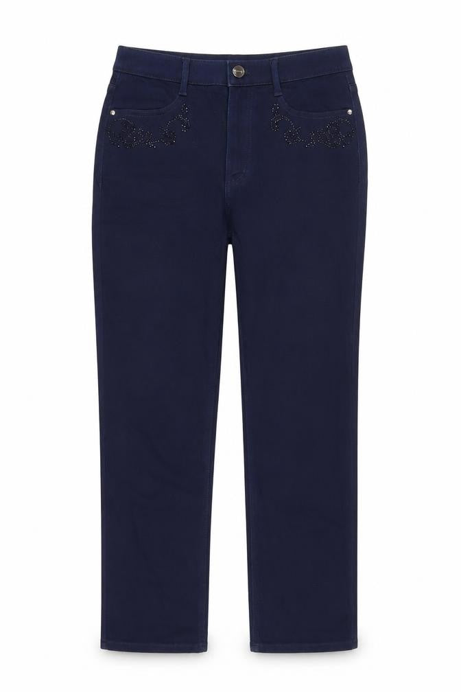 Marks and Spencer Womens Blue Cotton Jegging Jeans Size 12 L28 in Regular