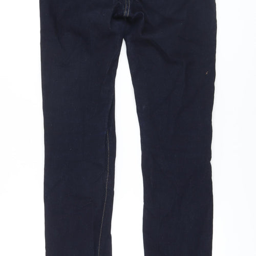 Levi's Womens Blue Cotton Straight Jeans Size 29 in L30 in Regular Button