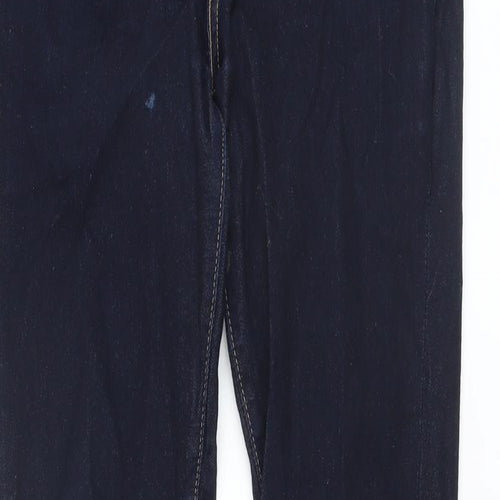 Levi's Womens Blue Cotton Straight Jeans Size 29 in L30 in Regular Button