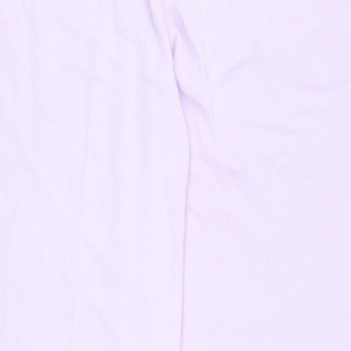 Marks and Spencer Womens Purple Polyester Trousers Size 18 L32 in Regular Drawstring