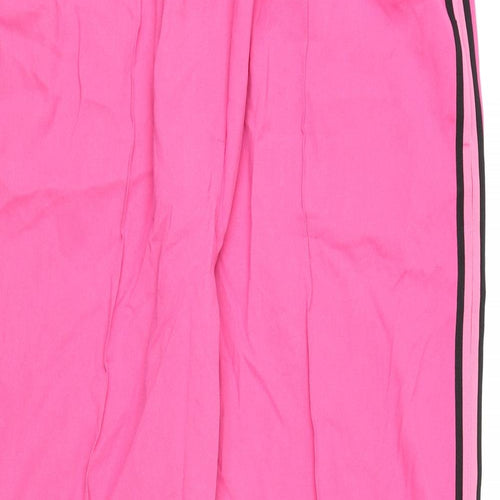 Marks and Spencer Womens Pink Polyester Trousers Size 20 L28 in Regular - Pleated