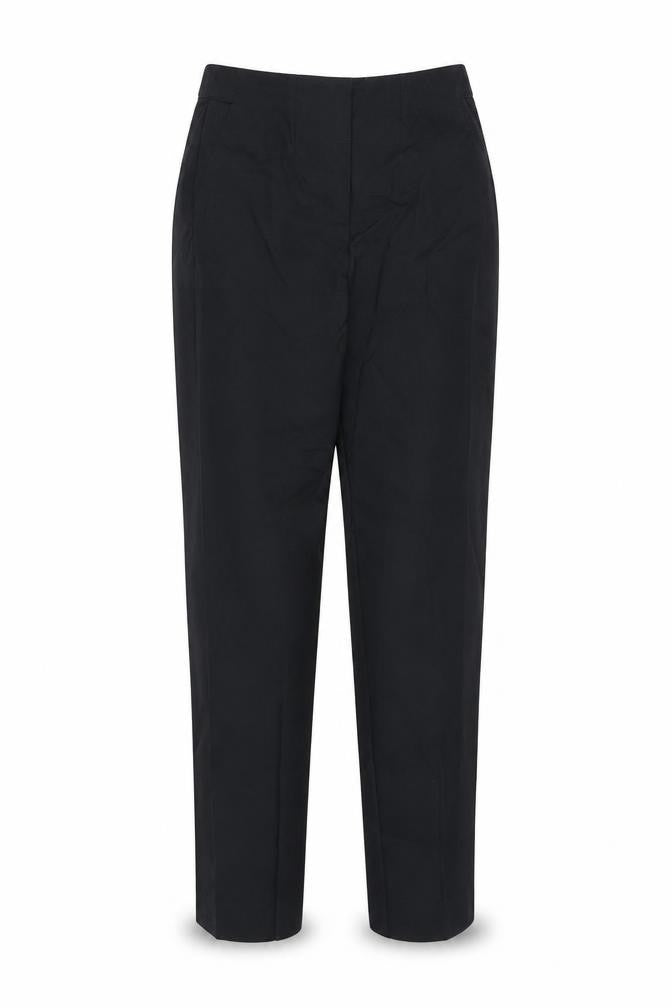 Marks and Spencer Womens Black Cotton Dress Pants Trousers Size 8 L26 in Regular Zip
