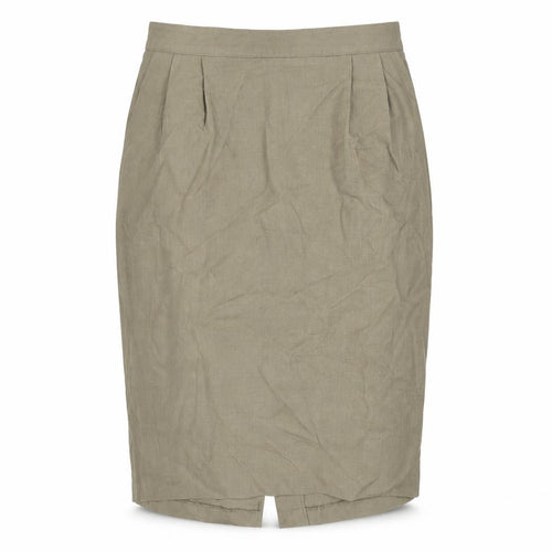 Sag Harbor Womens Green Polyester Straight & Pencil Skirt Size 12 Zip