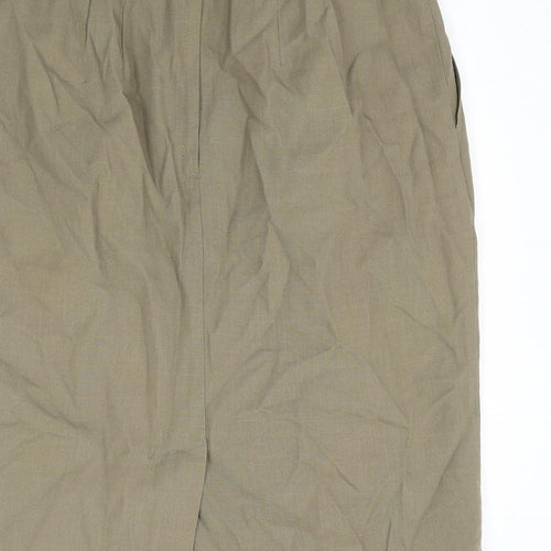Sag Harbor Womens Green Polyester Straight & Pencil Skirt Size 12 Zip