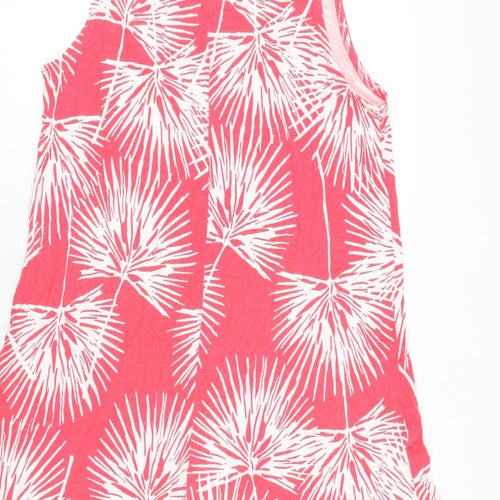 Gap Womens Pink Geometric Viscose A-Line Size S Scoop Neck Pullover