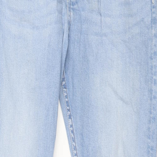 Denim & Co Mens Blue Cotton Tapered Jeans Size 32 in L34 in Regular Zip