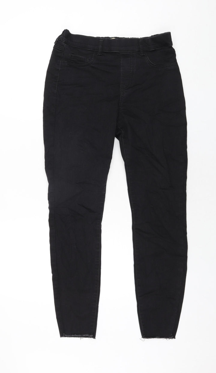 Soyaconcept Womens Black Cotton Jegging Jeans Size 10 L28 in Regular