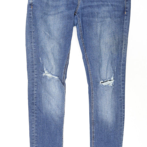 Denim & Co. Mens Blue Cotton Skinny Jeans Size 30 in L32 in Regular Zip