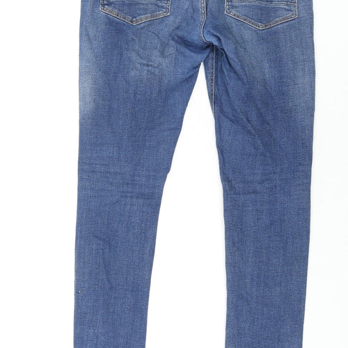 Denim & Co. Mens Blue Cotton Skinny Jeans Size 30 in L32 in Regular Zip