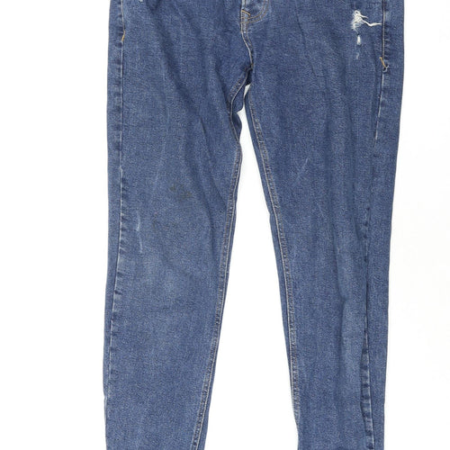 Denim & Co. Mens Blue Cotton Tapered Jeans Size 32 in L33 in Regular Button