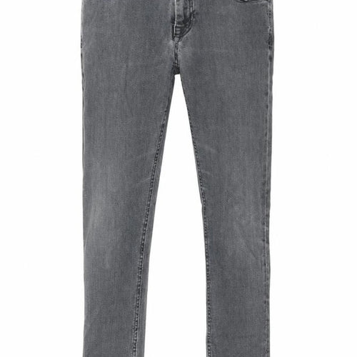 Zara Mens Grey Cotton Straight Jeans Size 30 in L27 in Regular Zip