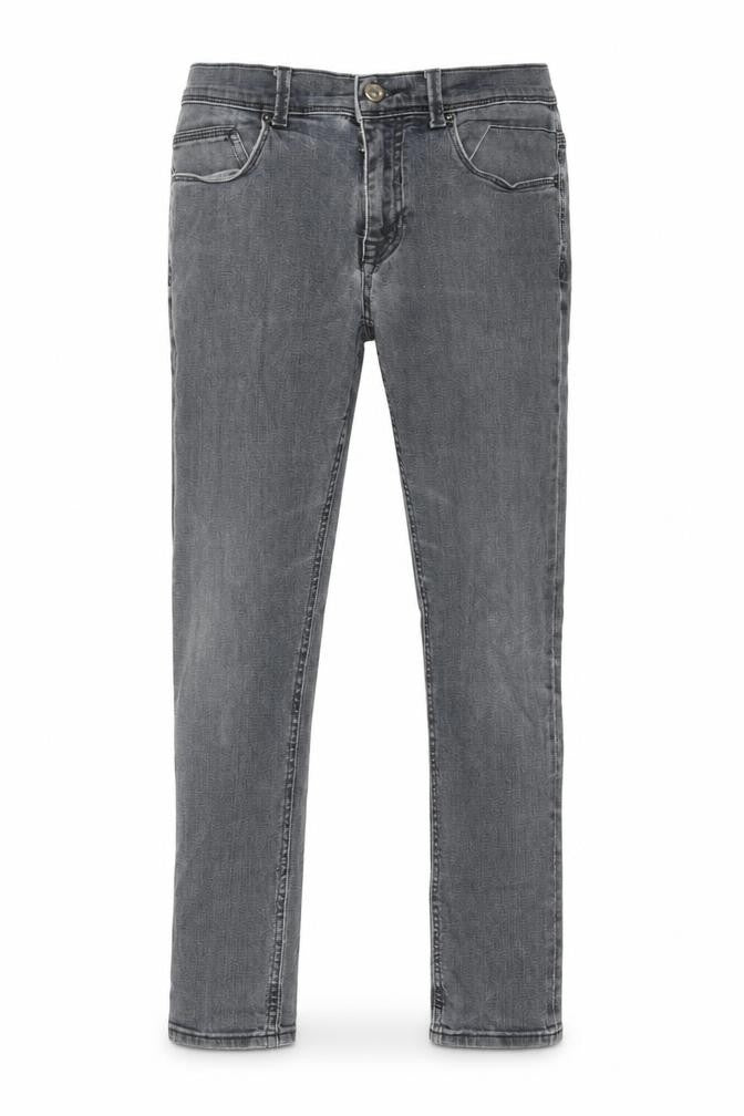 Zara Mens Grey Cotton Straight Jeans Size 30 in L27 in Regular Zip