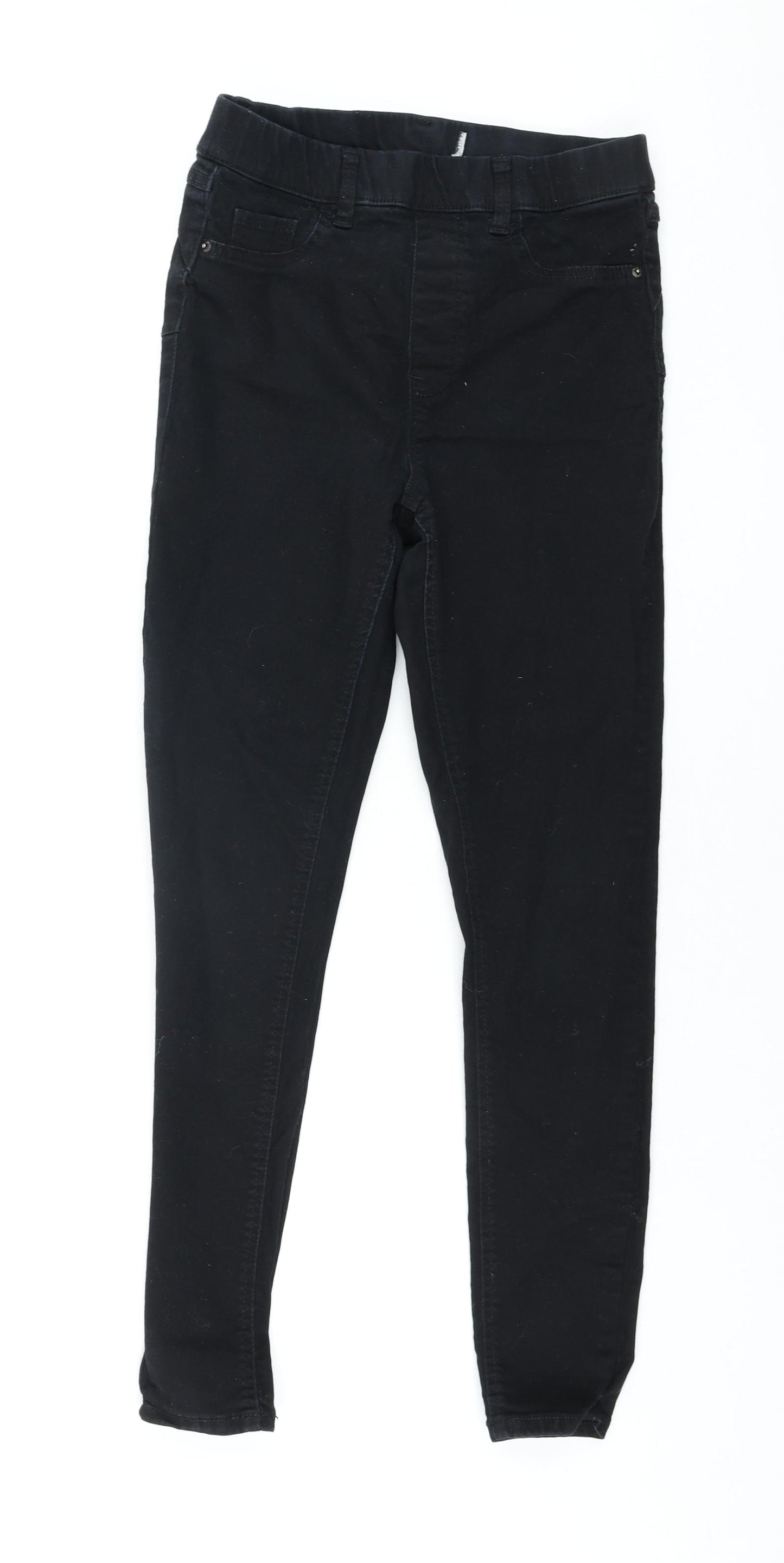New Look Womens Black Cotton Jegging Jeans Size 12 L26 in Regular