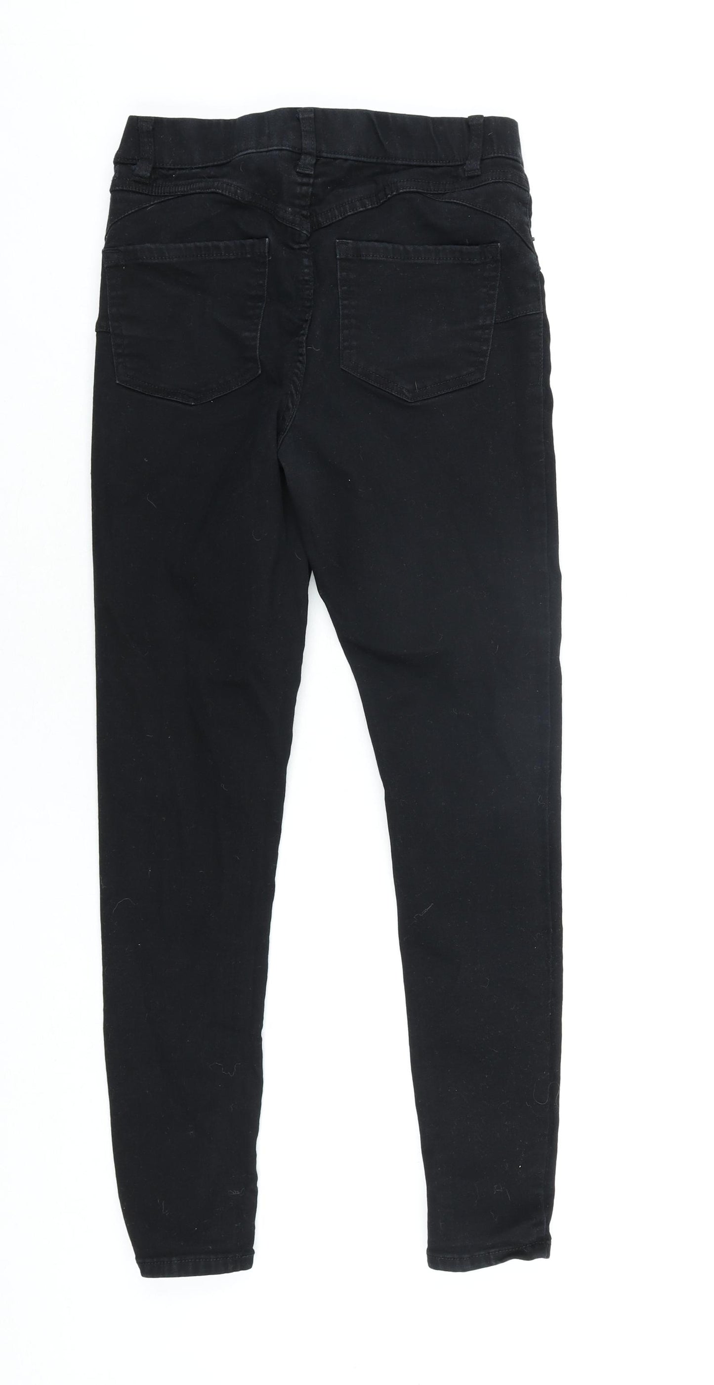 New Look Womens Black Cotton Jegging Jeans Size 12 L26 in Regular