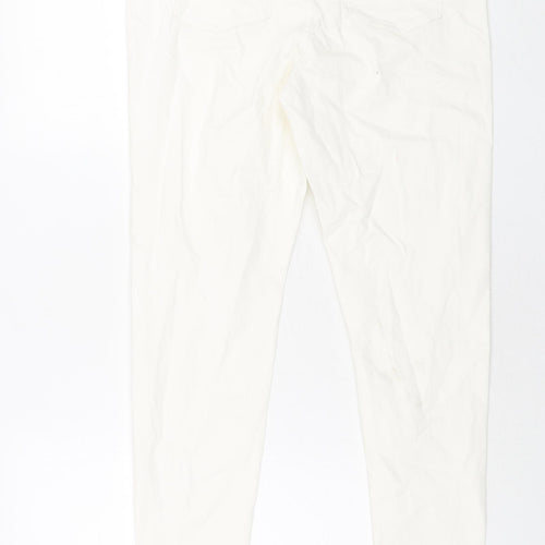 Marks and Spencer Womens White Cotton Jegging Jeans Size 14 L29 in Regular
