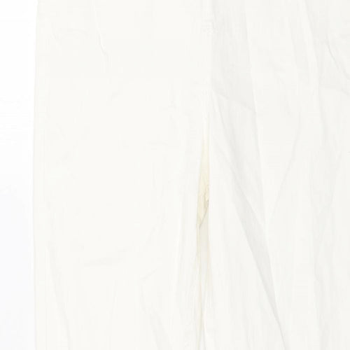 Marks and Spencer Womens White Cotton Jegging Jeans Size 14 L29 in Regular