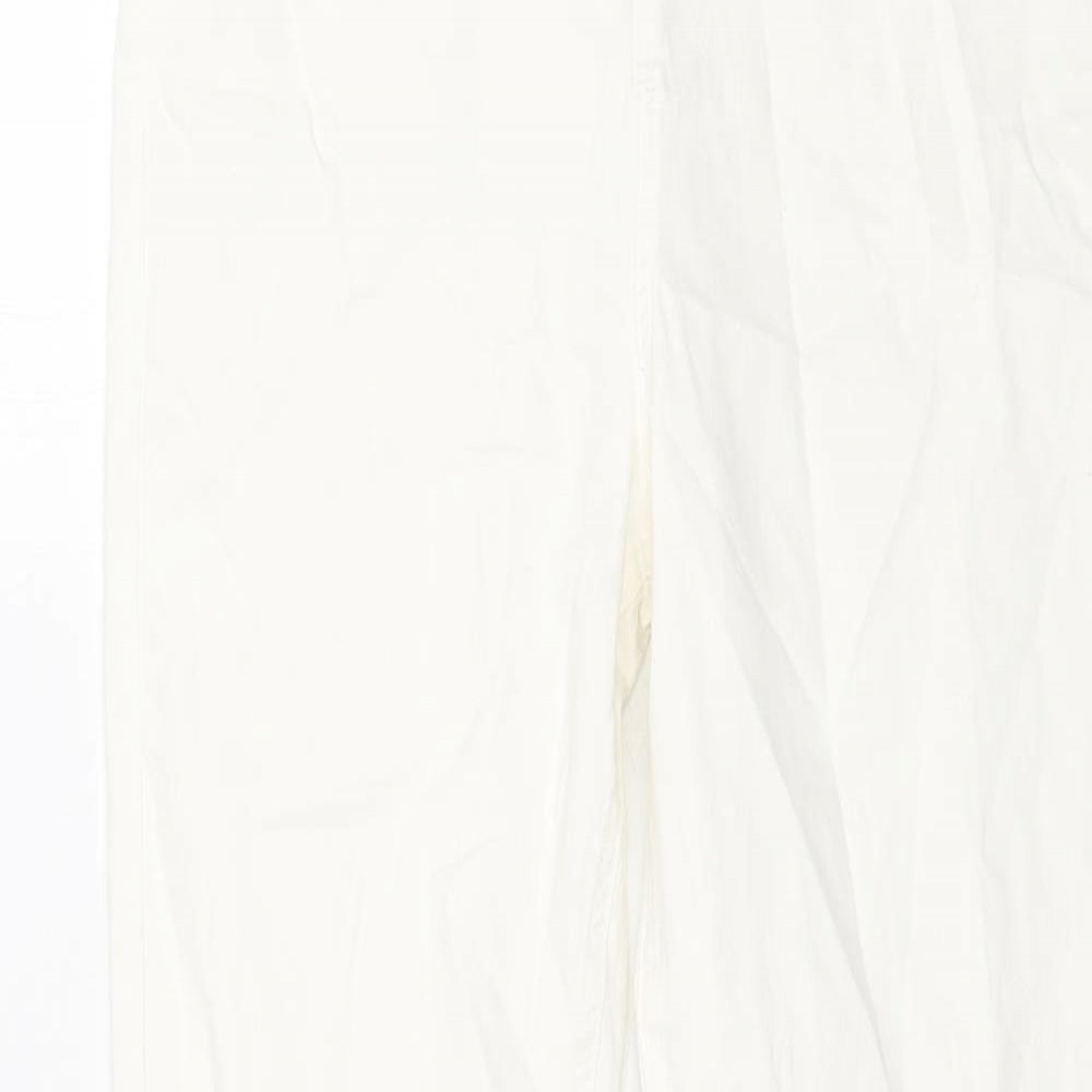 Marks and Spencer Womens White Cotton Jegging Jeans Size 14 L29 in Regular