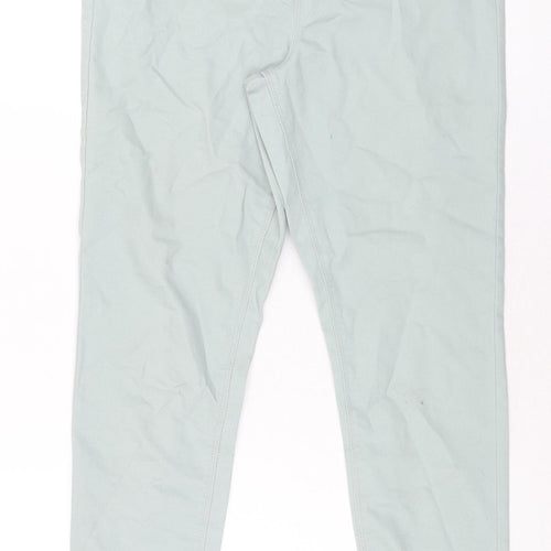 Papaya Womens Green Cotton Jegging Jeans Size 10 L28 in Regular