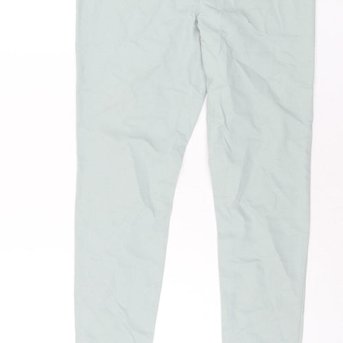 Papaya Womens Green Cotton Jegging Jeans Size 10 L28 in Regular