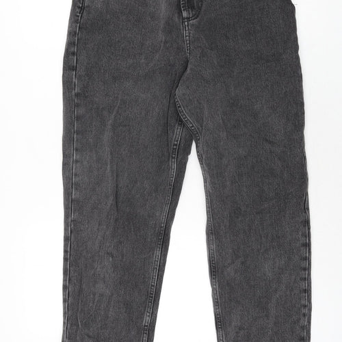 ASOS Womens Grey Cotton Tapered Jeans Size 26 in L28 in Regular Zip