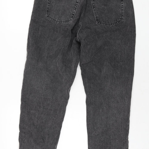 ASOS Womens Grey Cotton Tapered Jeans Size 26 in L28 in Regular Zip