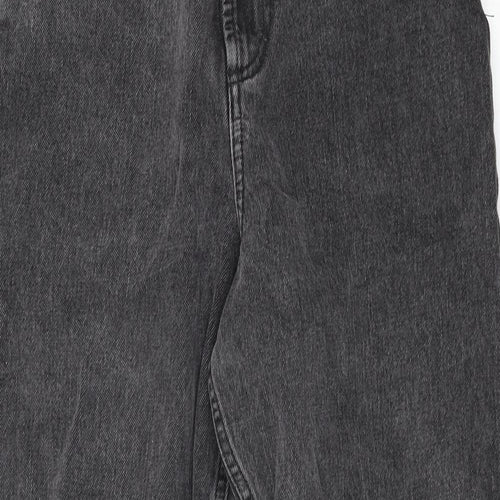 ASOS Womens Grey Cotton Tapered Jeans Size 26 in L28 in Regular Zip