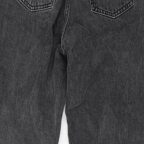 ASOS Womens Grey Cotton Tapered Jeans Size 26 in L28 in Regular Zip